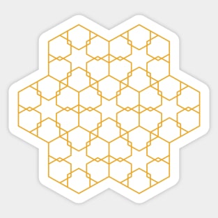 Hexagon geometric pattern Sticker